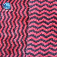 100 Polyester Warp Knitted Super Soft Coral Double Kation Cationic Wave Flano Flannel Fleece Fabric for Blanket Bathrobe Pajamas