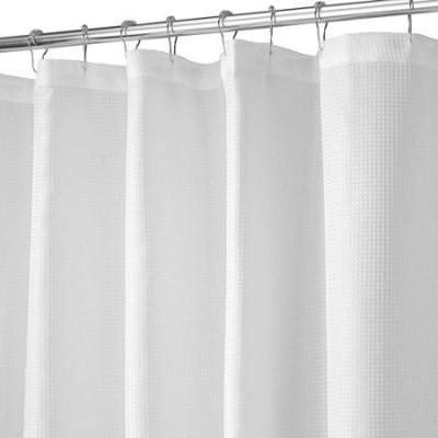 OEM Brand Carlton Fabric Shower Curtain L72" x W84" White Only