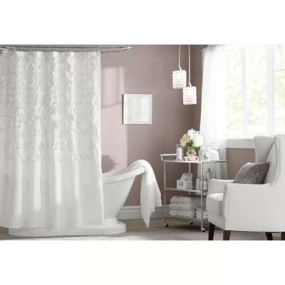 OEM Brand Floral Single Shower Curtain 72'' x 72'' with 12 holes