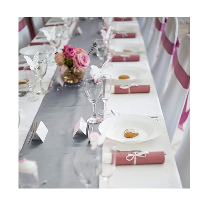 Customized Table Cover Wedding Satin Table Runners 30.48cm x 274.32cm