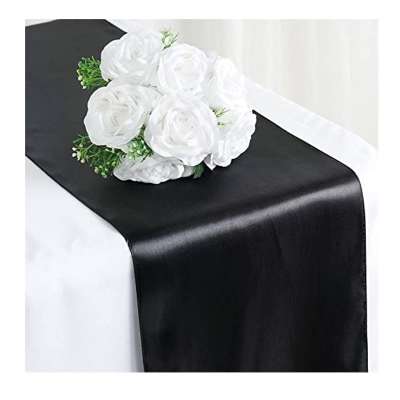 Solid Color Long Satin Table Runner Bedding Runners 30.5 x 274.3 cm